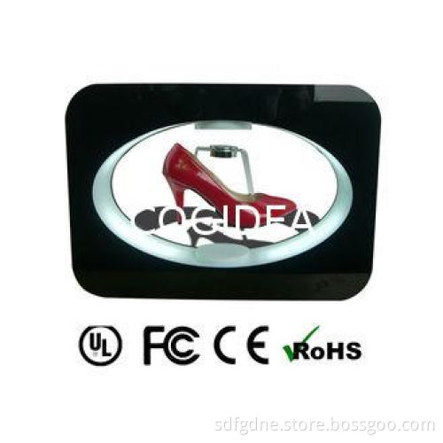 OEM High Heeled Shoe Display , Turning Floating Shoe Displa